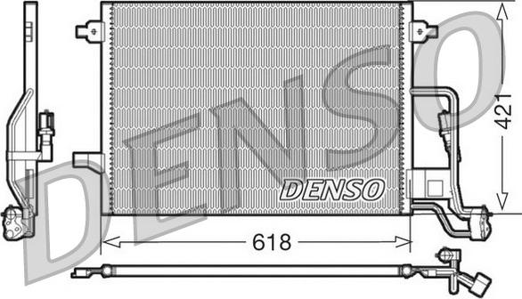 Denso DCN32018 - Конденсатор, кондиціонер autocars.com.ua