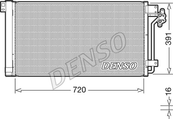 Denso DCN32020 - Конденсатор кондиционера autodnr.net