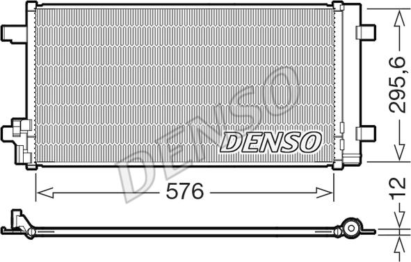 Denso DCN32069 - Конденсатор, кондиціонер autocars.com.ua