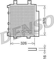 Denso DCN35003 - Конденсатор кондиционера avtokuzovplus.com.ua