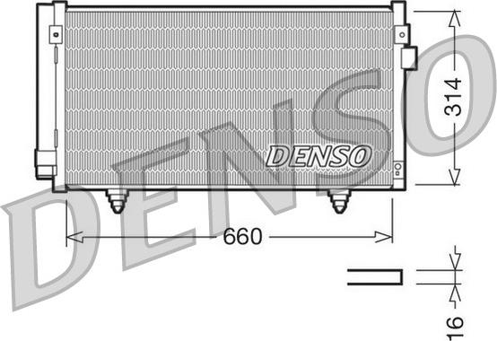Denso DCN36003 - Конденсатор кондиционера avtokuzovplus.com.ua