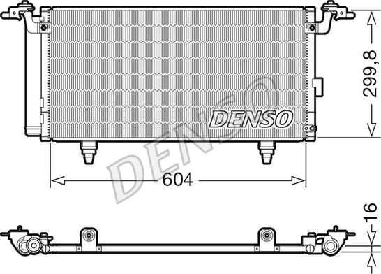 Denso DCN36005 - Конденсатор, кондиціонер autocars.com.ua