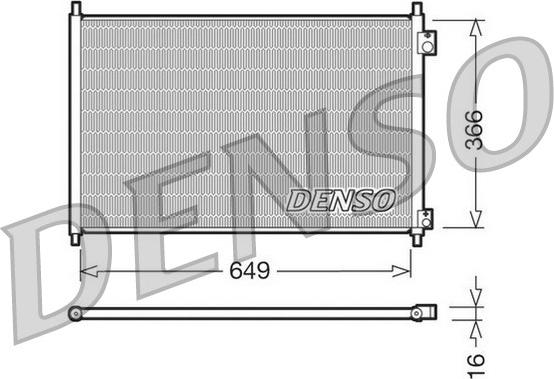 Denso DCN40006 - Конденсатор кондиционера avtokuzovplus.com.ua