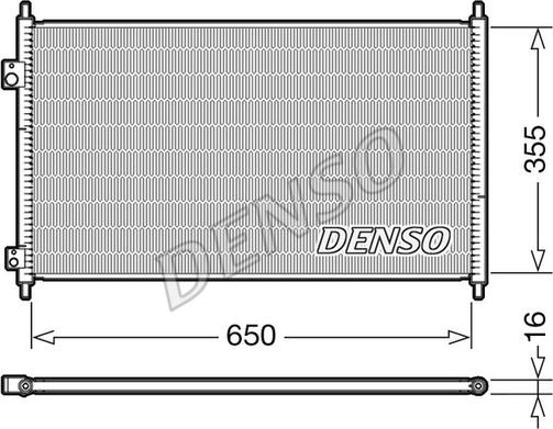 Denso DCN40018 - Конденсатор, кондиціонер autocars.com.ua