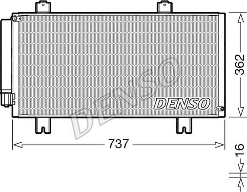 Denso DCN40029 - Конденсатор, кондиціонер autocars.com.ua