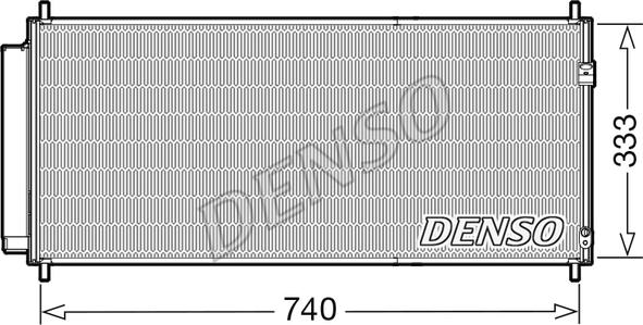 Denso DCN40030 - Конденсатор, кондиціонер autocars.com.ua