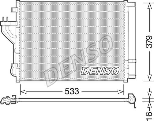 Denso DCN41004 - Конденсатор кондиционера avtokuzovplus.com.ua