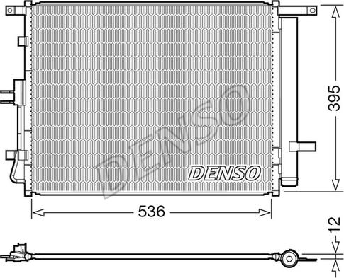 Denso DCN43002 - Конденсатор кондиционера avtokuzovplus.com.ua