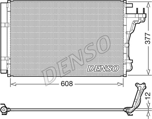 Denso DCN43004 - Конденсатор кондиционера avtokuzovplus.com.ua