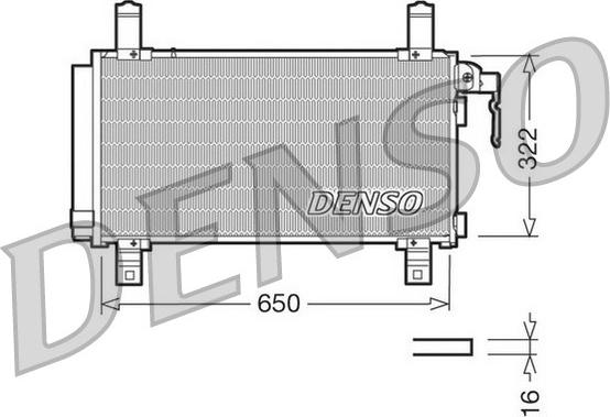 Denso DCN44006 - Конденсатор, кондиціонер autocars.com.ua