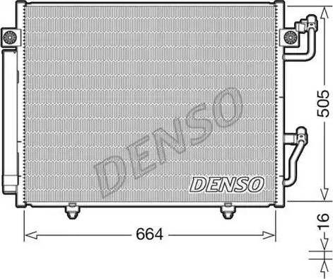 KOYORAD CD030439 - Конденсатор, кондиціонер autocars.com.ua