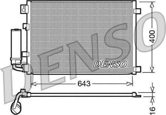 Denso DCN46002 - Конденсатор кондиционера autodnr.net
