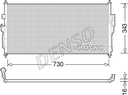 Denso DCN46006 - Конденсатор кондиционера autodnr.net