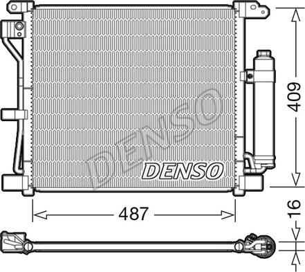 Denso DCN46019 - Конденсатор кондиционера avtokuzovplus.com.ua