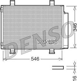 Denso DCN47001 - Конденсатор, кондиціонер autocars.com.ua