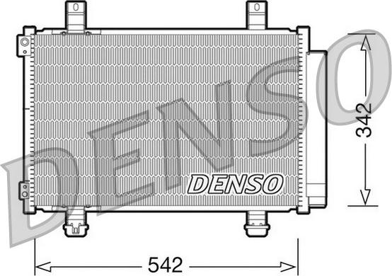 Denso DCN47005 - Конденсатор, кондиціонер autocars.com.ua