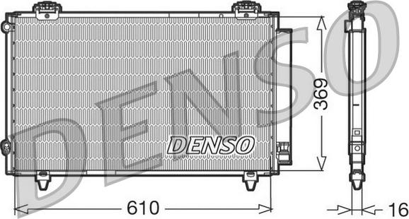 Denso DCN50008 - Конденсатор, кондиціонер autocars.com.ua