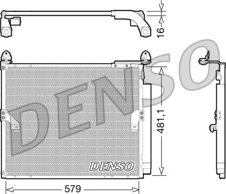 Denso DCN50019 - Конденсатор кондиционера avtokuzovplus.com.ua