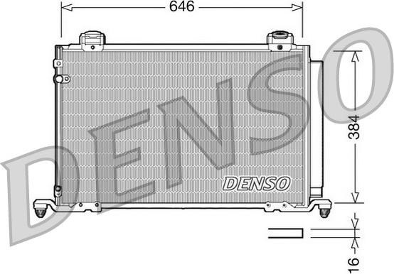 Denso DCN50026 - Конденсатор кондиционера avtokuzovplus.com.ua