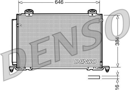 Denso DCN50027 - Конденсатор кондиционера avtokuzovplus.com.ua