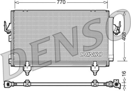 Denso DCN50031 - Конденсатор кондиционера avtokuzovplus.com.ua