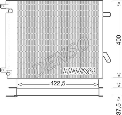 Denso DCN99000 - Конденсатор кондиционера avtokuzovplus.com.ua