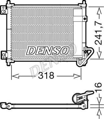 Denso DCN99055 - Конденсатор кондиционера autodnr.net