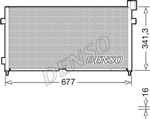 Denso DCN99056 - Конденсатор кондиционера avtokuzovplus.com.ua