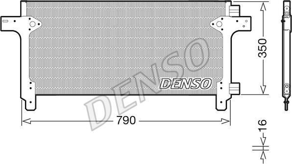 Denso DCN99063 - Конденсатор кондиционера avtokuzovplus.com.ua