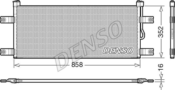 Denso DCN99069 - Конденсатор кондиционера autodnr.net