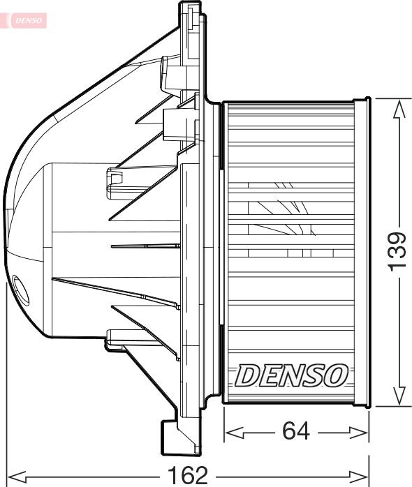 Denso DEA05011 - Вентилятор салону autocars.com.ua