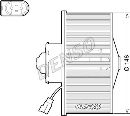 Denso DEA10054 - Вентилятор салона autodnr.net