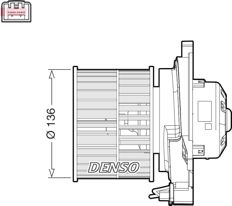 Denso DEA10055 - Вентилятор салону autocars.com.ua