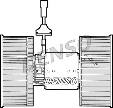 Denso DEA12001 - Вентилятор салону autocars.com.ua