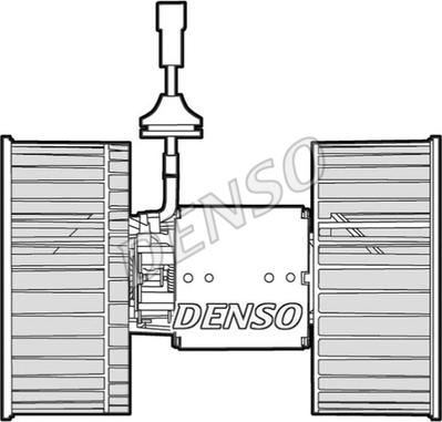 Denso DEA12001 - Вентилятор салона avtokuzovplus.com.ua