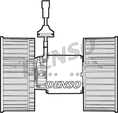 Denso DEA12002 - Вентилятор салону autocars.com.ua