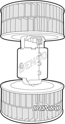Denso DEA17002 - Вентилятор салону autocars.com.ua