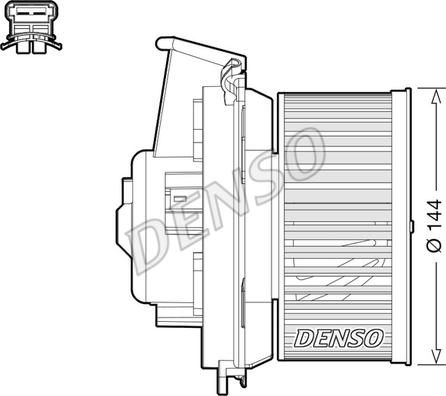 Denso DEA21013 - Вентилятор салона avtokuzovplus.com.ua