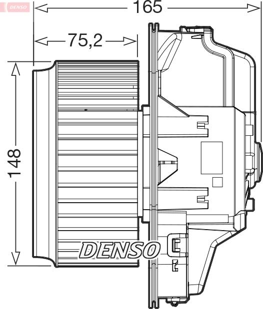 Denso DEA32006 - Вентилятор салону autocars.com.ua
