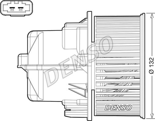 Denso DEA33002 - Вентилятор салону autocars.com.ua