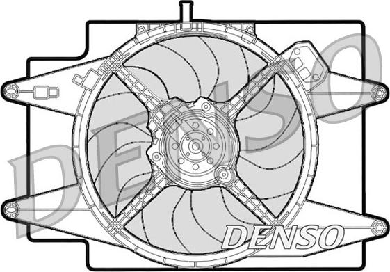 Denso DER01001 - Вентилятор, охолодження двигуна autocars.com.ua