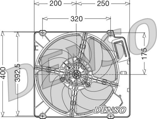 Denso DER01003 - Вентилятор, охолодження двигуна autocars.com.ua