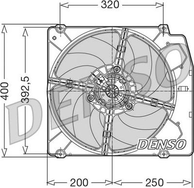 Denso DER01005 - Вентилятор, охолодження двигуна autocars.com.ua