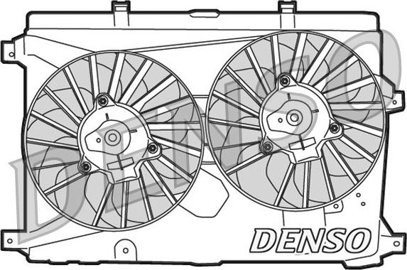 Denso DER01015 - Вентилятор, охлаждение двигателя autodnr.net