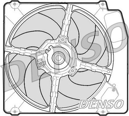 Denso DER01203 - Вентилятор, охлаждение двигателя avtokuzovplus.com.ua