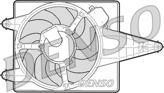 Denso DER01204 - Вентилятор, охлаждение двигателя autodnr.net