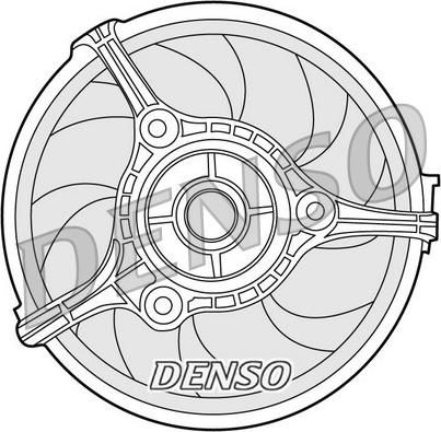 Denso DER02002 - Вентилятор, охолодження двигуна autocars.com.ua