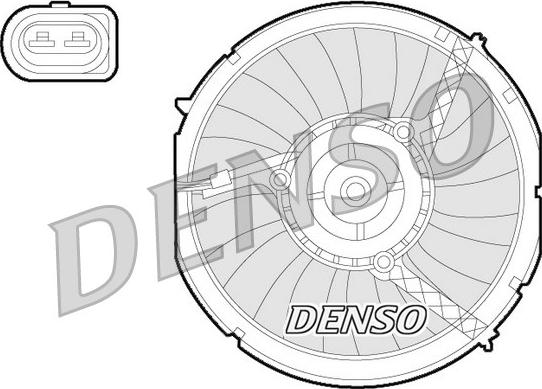 Denso DER02003 - Вентилятор, охолодження двигуна autocars.com.ua