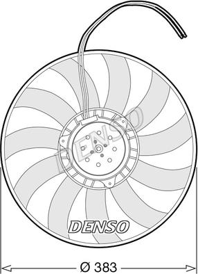 Denso DER02007 - Вентилятор, охолодження двигуна autocars.com.ua