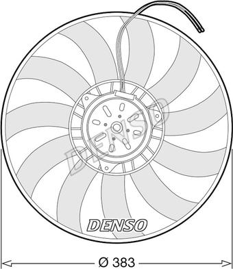 Denso DER02009 - Вентилятор, охлаждение двигателя autodnr.net